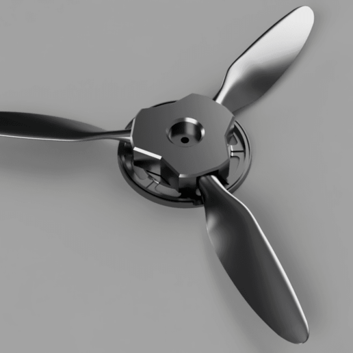 Download 3D printing files RC Plane Propeller Three blade BF109 G10